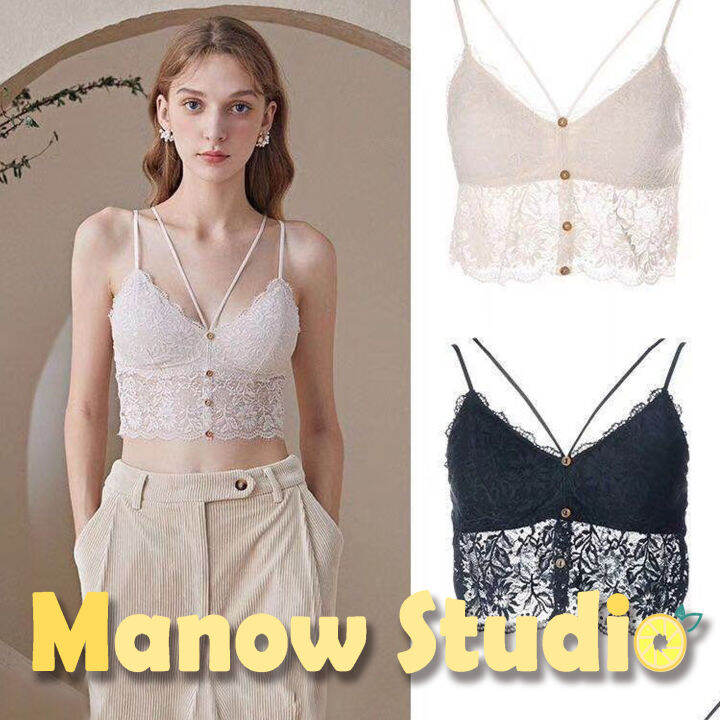 สายเดี่ยว-เสื้อกล้าม-บราสายเดี่ยว-สายเดี่ยวลูกไม้-2133-manow-studio