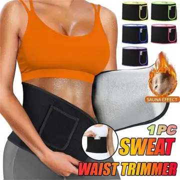 Sweat Belt Waist Slimmer Fat Belly Trimmer for Men Women Sauna Suit Weight  Loss Workout Wearing