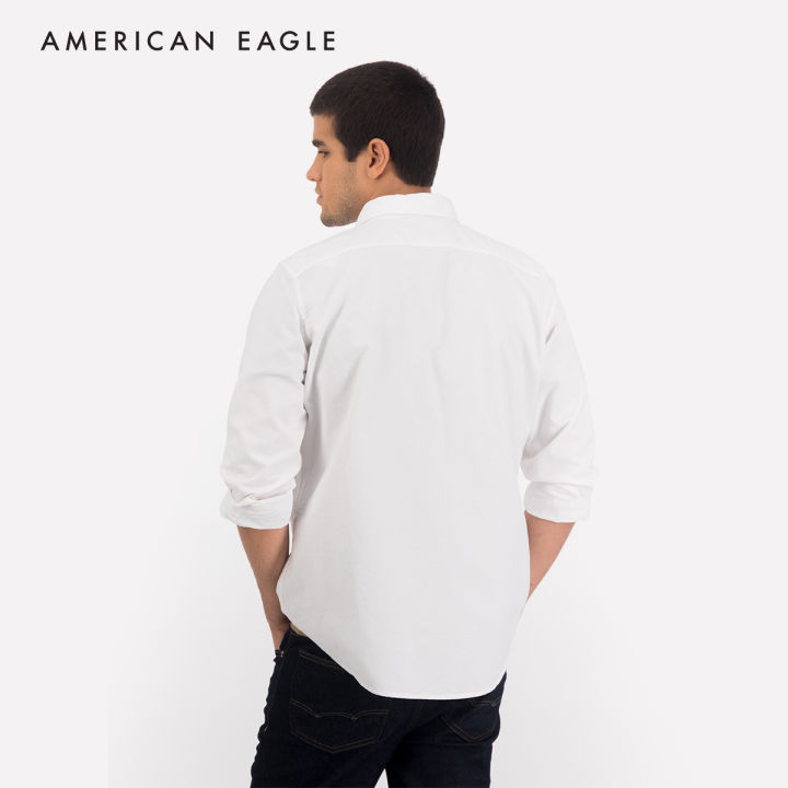american-eagle-slim-fit-stretch-oxford-button-up-shirt-เสื้อเชิ้ต-ผู้ชาย-สลิม-อ็อกฟอร์ด-nmsh-015-2178-100
