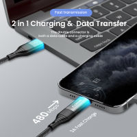 FLOVEME 4 In 1สาย USB 3A USB C To Lighting Cable สำหรับ 13 12 11 Pro Fast Charging Type C Charger สำหรับ Samsung Date Cable