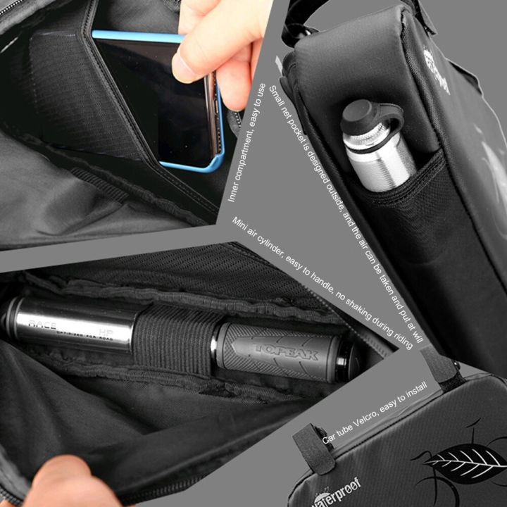 Bicycle Bag Front Tube Saddle Frame Phone Waterproof Bicycle Cycling Bags Triangle Pouch Frame Holder Bycicle Accessories