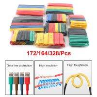 127/164/328/pcs/ Set Heat Shrink Tube Assorted Insulation Shrinkable Tube 2:1 Wire Cable Sleeve Kit