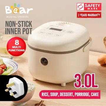 Bear Mini Rice Cooker 2 Cups Removable nonstick pot