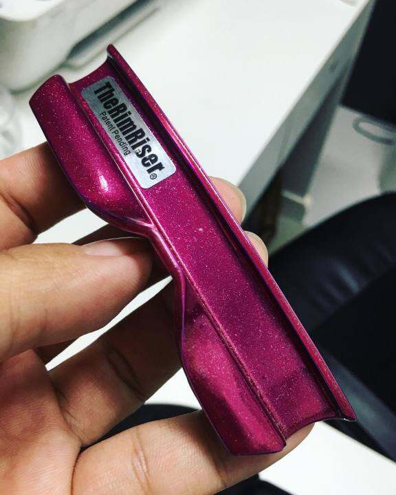 Rim Riser USA Diecast Snare Drum Crossstick Accessory (Pyrite Pink