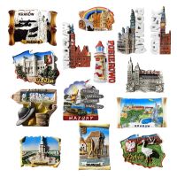 【YF】◙  Europe Poland Flavor Landmark Fridge Tourist Souvenirs Crafts Refrigerator Decoration Articles Handicraft