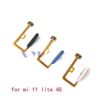 Original For Xiaomi Mi 11 Lite 5G 4G 11 Youth Fingerprint Scanner Flex Cable Sensor Home Button Key Smartphone Repair Parts