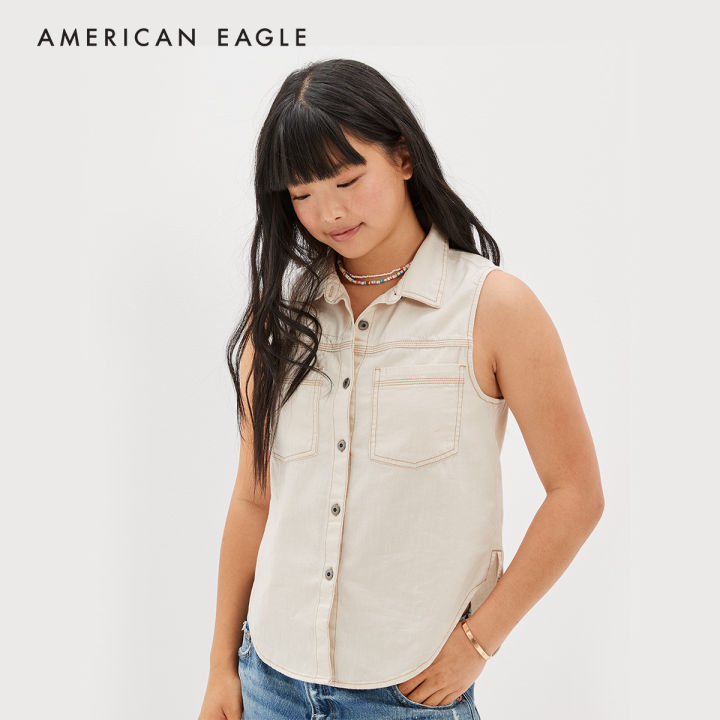 american-eagle-button-up-white-denim-vest-เสื้อกั๊ก-ยีนส์-ผู้หญิง-สีขาว-ewsb-035-4669-100