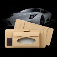 Car Organizer CD Bag Car Storage Sun Visor Tissue Box Truck Dvd Disk Card Case Organizer Bag Paper Napkin Holder