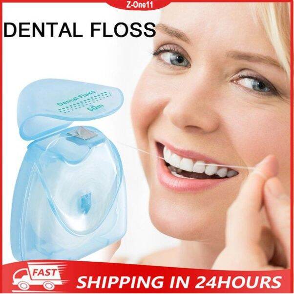 50m Mint Flavored Ultrafine Dental Floss Starter Kit Strong Dental
