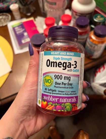 Dầu cá omega 3 coq10 900mg webber naturals - ảnh sản phẩm 1