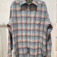 23fw MM6ใหม่ได้ดี Boran MargielaEla แบบเดียวกันไฟเสื้อเชิ้ตลายสก๊อตที่เรียบง่ายเสื้อนอกหรูหราทรงหลวมสไตล์ฮ่องกง