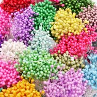 【CC】 500pcs 3mm Heads Stamen Artificial Wedding Decoration Scrapbook Wreath Fake Accessory