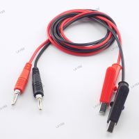 1M 4mm Banana Plug to Alligator Clip Test Cable Wire for Probe Multimeter Double End Crocodile Electric DIY YB8TH