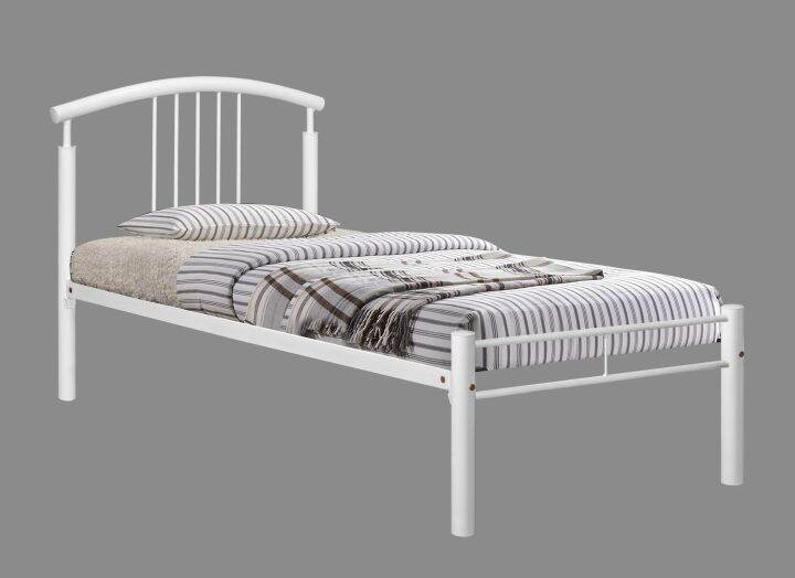 WHITE COLOR SINGLE BED METAL SLAT Lazada