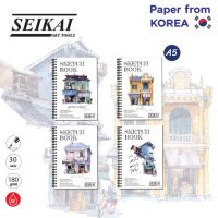 สมุดสเก็ตช์ สันลวด SEIKAI LOUIS 180g (SKETCH BOOK) #SE-190701 [ Size B5: 19x26cm. ]/#SE-190702 [ Size A5: 13x19cm. ]