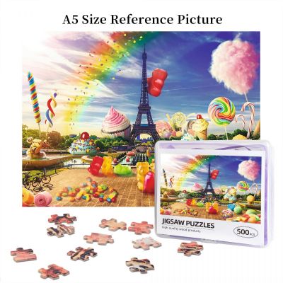 FUNNY CITIES SWEET PARIS Wooden Jigsaw Puzzle 500 Pieces Educational Toy Painting Art Decor Decompression toys 500pcs