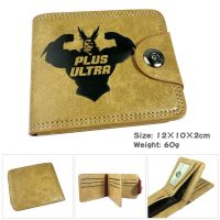 My Hero Academia อนิเมะกระเป๋าสตางค์แบบพับได้กระเป๋าสตางค์แบบพกพา Dompet Koin ชายหรือสั้นของผู้หญิง