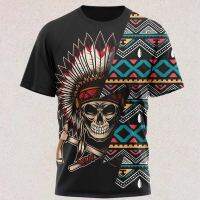 2023 new arrive- xzx180305   Vintage Terror Skull T-shirt Summer Short Sleeve Tee Shirts Fashion Casual Harajuku Tops Streetwears Loose Clothing Men/Woman