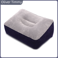 [Oliver Timmy] หมอนนุ่มเท้าพีวีซีที่นอนเป่าลมหมอนหมอนหมอนเบาะอากาศสำนักงานการเดินทาง