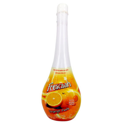 Frescaah น้ำผลไม้ชนิดเข้มข้น รสส้ม ฟรุตเพียวเร่ ตรา เฟรชก้า แต่งกลิ่นเลียนแบบธรรมชาติ ปริมาตร 750 มล.