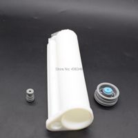 AB Glue Epoxy Resin Gun Cartridge 75ml 10:1 Disposable Dual Glue Cartridge PP Mixer 2-part 1:10 Dispensing Adhesive Tube