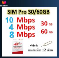 ซิมโปรเทพ 10-4-8 Mbps ไม่ลดสปีด เล่นไม่อั้น โทรฟรีทุกเครือข่ายได้ แถมฟรีเข็มจิ้มซิม