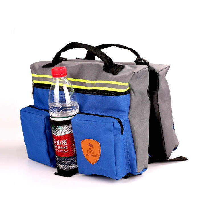 Mr. Dog goes out, big dog backpack, golden retriever Labrador pet