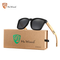 HU WOOD แว่นตากันแดดแบรนด์ใหม่สำหรับผู้ชาย Handmade Design ไม้เท้า Vintage แว่นตากันแดด Polarized แฟชั่นขับรถป้องกัน UV400