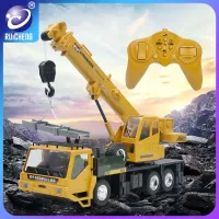 RUICHENG 8-channel remote control construction truck crane Rechargeable remote control lifting simulation engineering crane children
