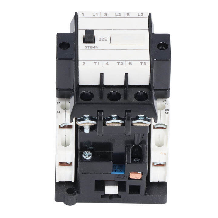 2nc-2no-ac-คอนแทค-pa66-thermosetting-plastic-din-rail-คอนแทคเตอร์-ac-220v