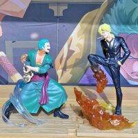 【ปัง】 [เป่าลมร้อน] ชุดดาบ2ชิ้นจาก Saurron Fquarreling Sanji หนึ่งชิ้นอะนิเมะที่เผาไหม้ด้วยมือของตกแต่ง