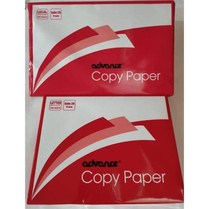 Advance Copy Paper S20 ( 500 Sheets ) Book paper | Lazada PH