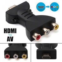 ตัวแปลงส่วนประกอบอะแดปเตอร์เสียง AV,ตัวแปลงสัญญาณภาพและวิดีโอ HDMI เป็น3 RCA แบบยืดหยุ่น