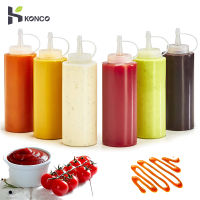 Konco ขวดบีบเครื่องปรุงสำหรับซอสมะเขือเทศมัสตาร์ด Mayo ซอสร้อนขวดน้ำมันมะกอก Gadget ครัว