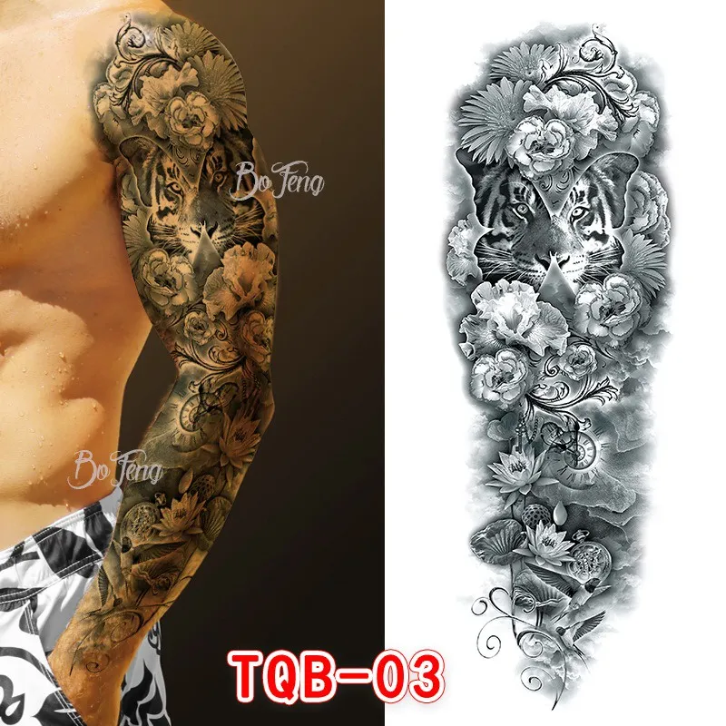 LOẠI TOFULL CÁNH TAY Hình xăm dán tatoo chống nước xăm kín cánh tay nhiều  mẫu lựa chọn  Lazadavn