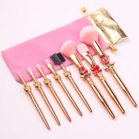 Pro Makeup Brushes Sets &amp; Kits Sailor Moon Soft Hair Blusher Concealer Eye Shadow Foundation Lip Brush Cosmetics Tool 8pcs