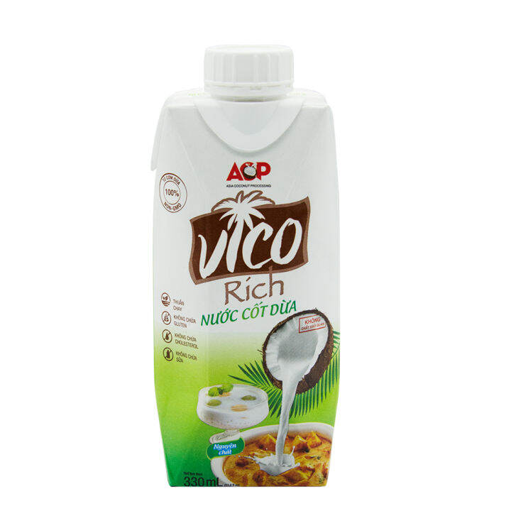 Vico Rich Coconut Milk 330Ml | Lazada PH