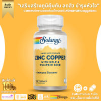 Solaray, Zinc &amp; Copper Supplement, 100 Capsules, Plant Based (No.30)