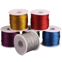 100m 1mm Rope Gold Silver Red Cord Thread Cord String Strap Ribbon Rope Tag Line Bracelet Making No-slip Clothing Gift Decor