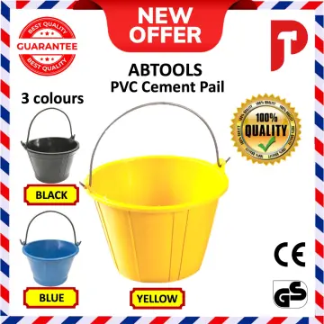 Heavy Duty PVC Cement Bucket Yellow / Tong Kuning