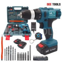 ?ลดราคา cordless drill   สว่านไร้สาย 99V 2 ระบบ ปรับสปีดได้ สำหรับเจาะไม้ เหล็ก ขันน็อตสกรู พร้อมแบตเตอรี่ 2 ก้อน อุปกรณ์29ชิ้น #008-สว่านไร้สาย สว่านไฟฟ้าไร้สาย สว่านแบต สว่านไฟฟ้าแบต