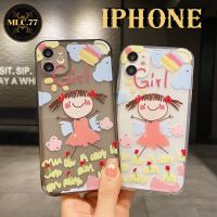 เคสซิลโคนไอโฟนสกรีนลายเด็กหญิง IPhone 6plus 7/8plus Xs XR 11 11pro 12 12 pro 13 13 pro เคสไอโฟนครบรุ่น #454