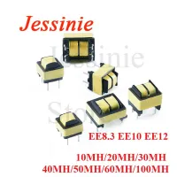 5pcs Common Mode Inductance EE8.3 EE10 EE12 10MH 20MH 30MH 40MH 50MH 60MH 100MH Power Filter Inductor Coil Transformer