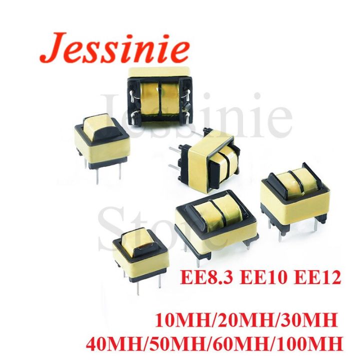 5pcs Common Mode Inductance Ee8 3 Ee10 Ee12 10mh 20mh 30mh 40mh 50mh