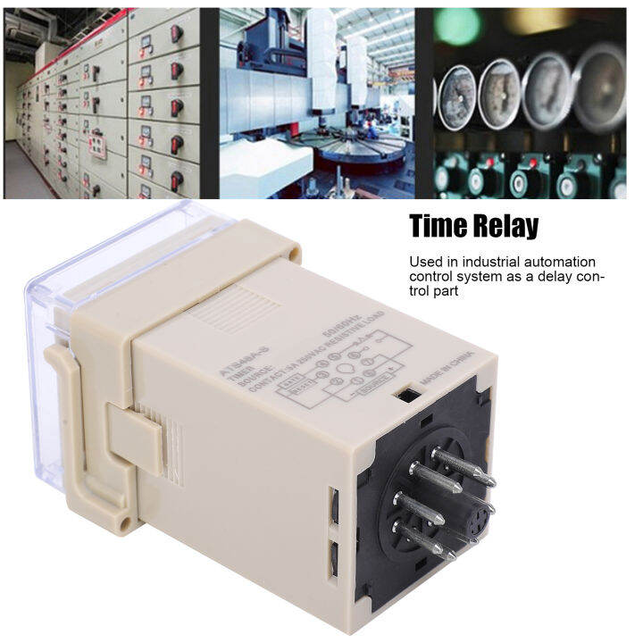 LED Digital Display Time Relay Time‑Delay Control ส่วนประกอบอิเล็กทรอนิกส์ ATS48A‑S Lazada.co.th