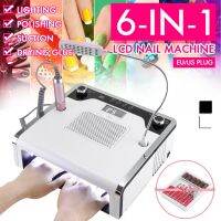 108W 30000 RPM Electric Nail Drill Machine Nail Dust Vacuum Cleaner LED Lighting 54 LED UV Lamp 6 in 1 Electric Nail File