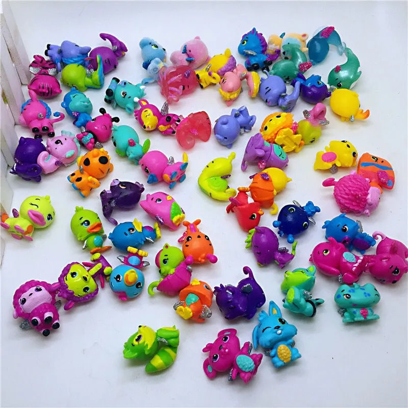 12 Pcs 3 cm Cute Cartoon Mini Dolls Hatchimals Figures Toys Models Randomly  Sending PVC Action