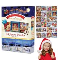 Christmas Advent Puzzle Countdown Calendar Holiday Decor Advent Puzzle Fun Calendar Puzzle Christmas Gift benefit