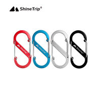 ShineTrip คาราบิเนอร์อลูมิเนียม สำหรับงานเอนกประสงค์ D-Shave, S-Shave