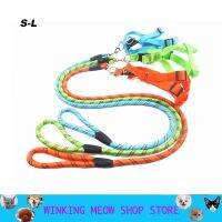 Dog Training Leash Chest Strap Suit Slip Pet Dog Nylon Rope Lead Strap Adjustable Traction A Hook For SML